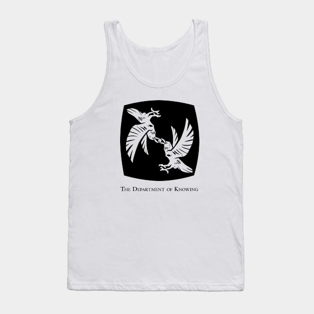 Department of Knowing Tank Top by Thickett